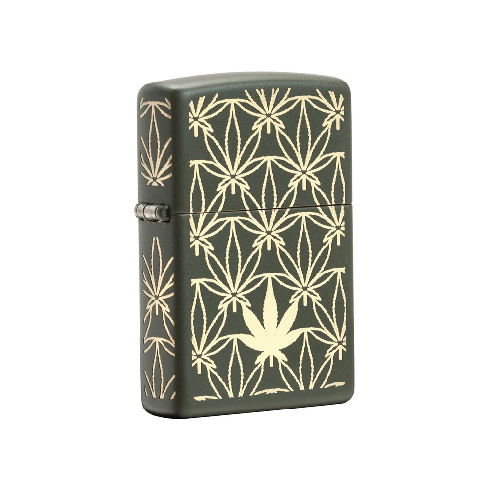 فندک زیپو 29589 ALL AROUND LEAF DESIGN LASER