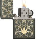 فندک زیپو 29589 ALL AROUND LEAF DESIGN LASER