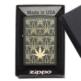فندک زیپو 29589 ALL AROUND LEAF DESIGN LASER