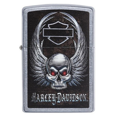 فندک زیپو 29558 207 HARLEY DAVIDSON SKULL