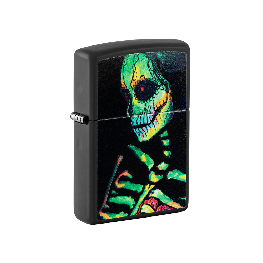 فندک زیپو 48761 218 GLOWING SKULL DESIGN