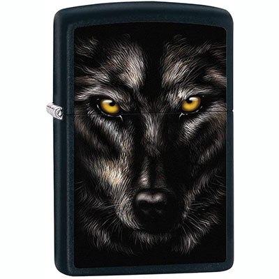 فندک زیپو 218 CI407954 WOLF FACE