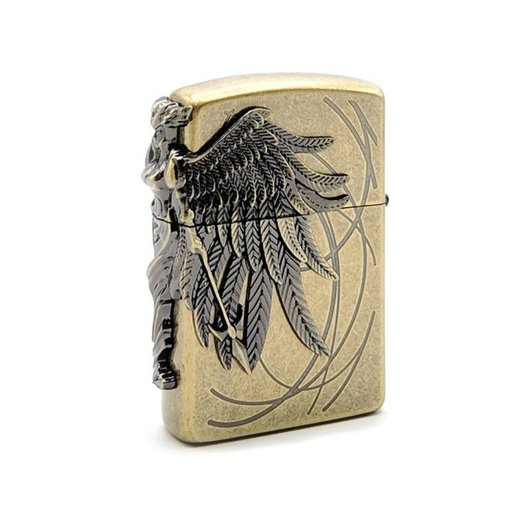 Zorro Gasoline Lighter | Zorro Metal Body Original Angel Design