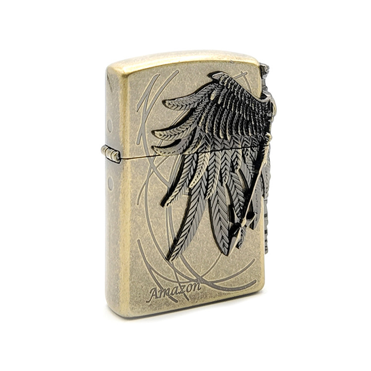 Zorro Gasoline Lighter | Zorro Metal Body Original Angel Design