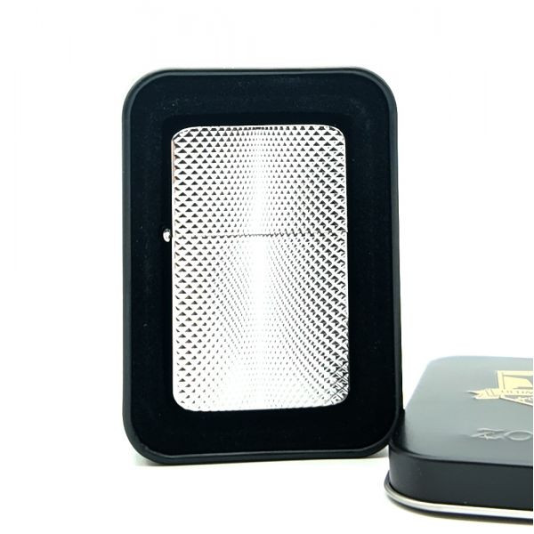 Zorro Gasoline Lighter, Metal Body, Mesh Design, Model LIZ0-990