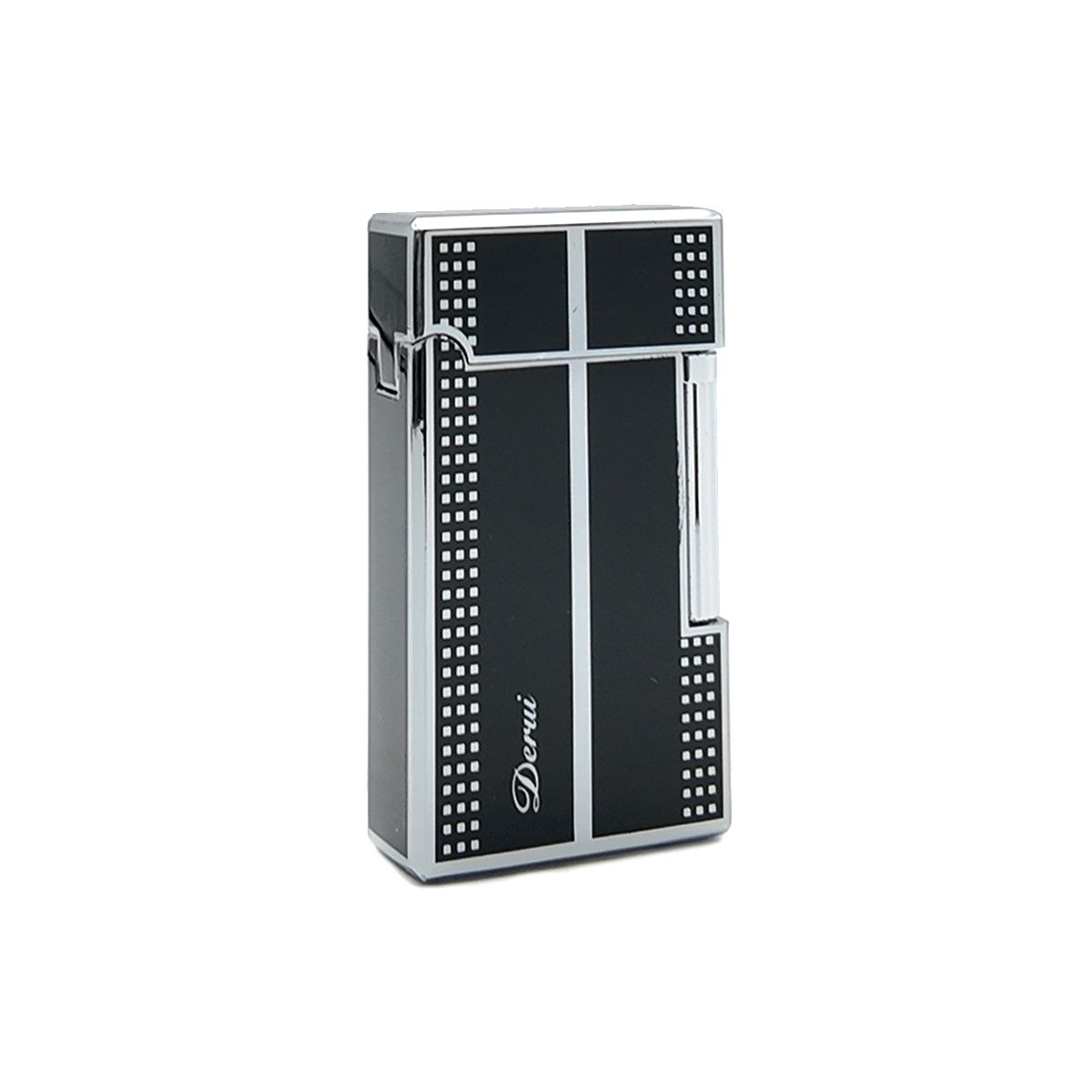 فندک گازی برند derui بغل زن طرح مشکی نقره ای LIDR-1151